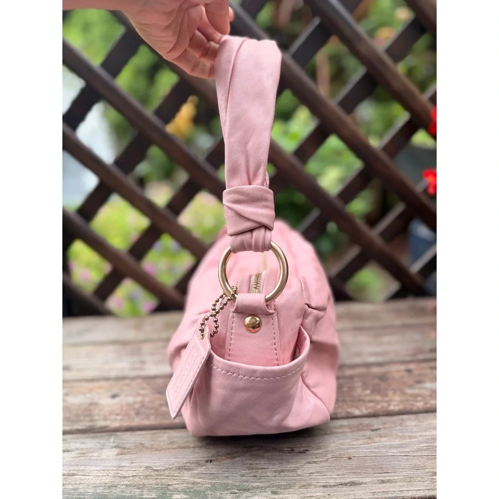 Coach Y2K Parker Pink Leather Shoulder Handbag Purse 13442